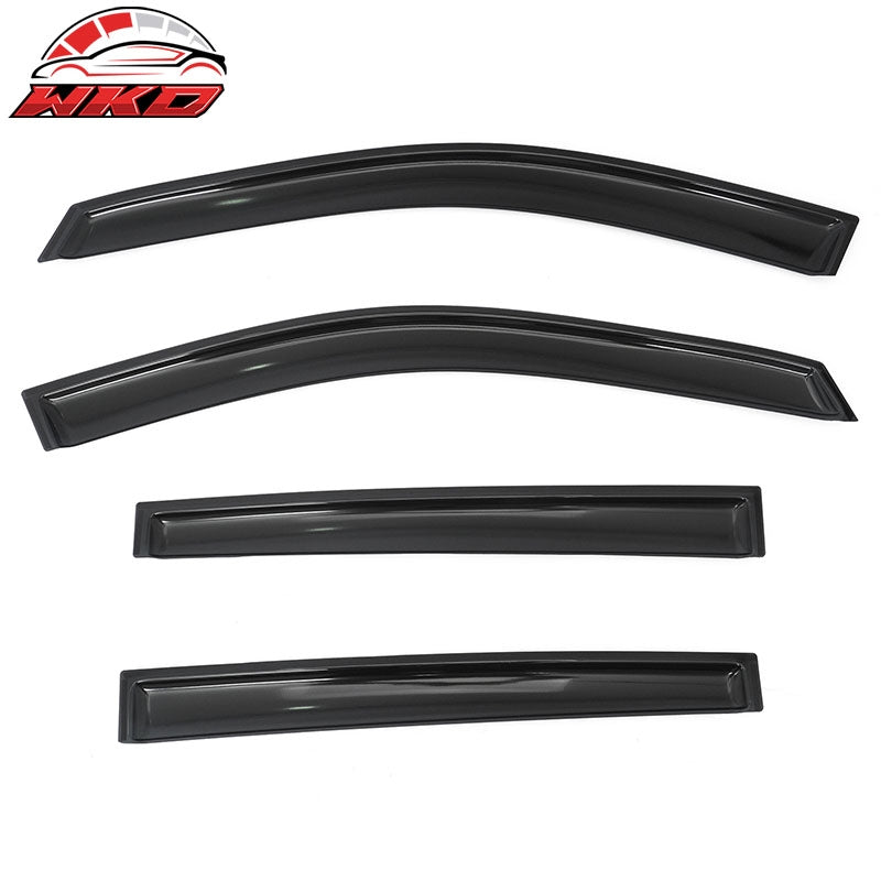 Fits 19-23 Ford Ranger T8 Crew Cab Window Visors In Channel Rain Guard Deflector