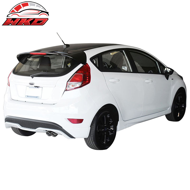 Fits 11-19 Ford Fiesta Hatchback ST Style Rear Roof Spoiler Matte Black ABS Wing