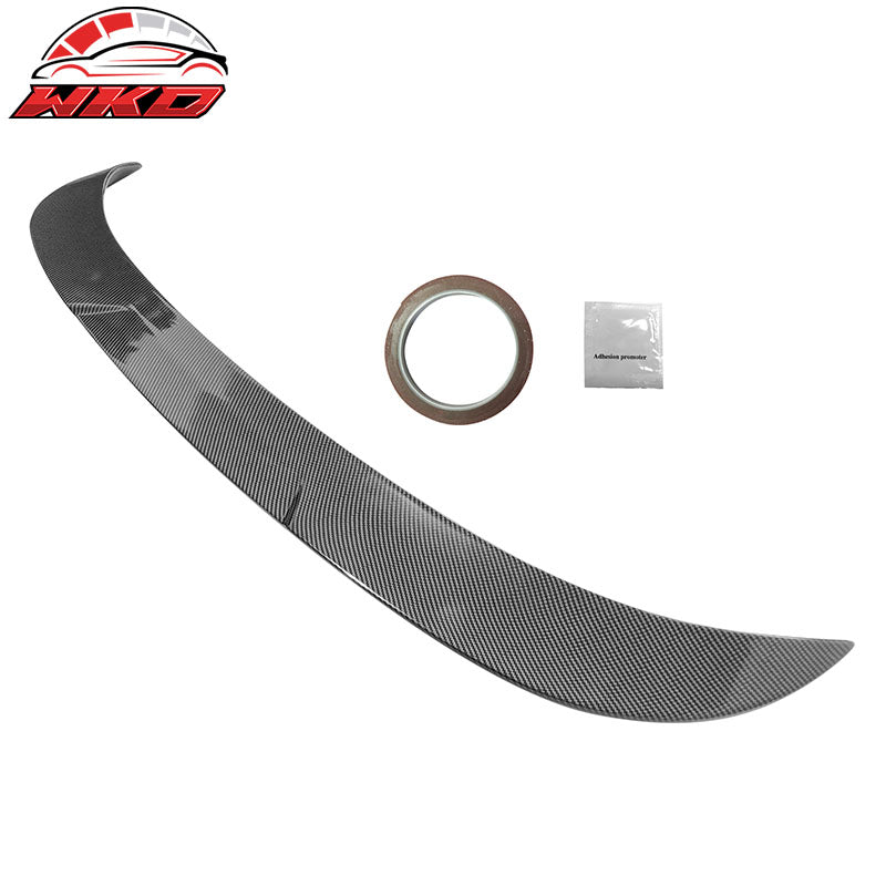 Rear Roof Spoiler Wing Fits 21-26 Ford Mustang Mach-E ABS Carbon Fiber Print