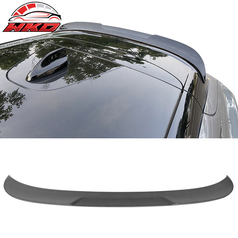 Fits 21-26 Ford Mustang Mach-E Rear Roof Window Spoiler Wing Kit ABS Matte Black