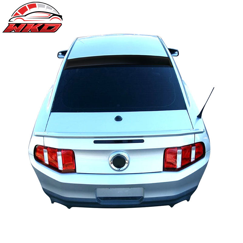 Fits 05-14 Ford Mustang Coupe Rear Window Roof Spoiler Visor Matte Black - PP