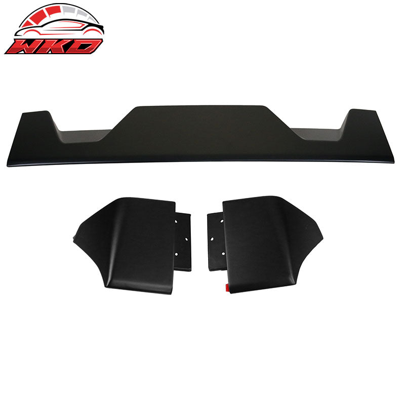 Fits 09-14 Ford F-150 All Cab & Bed Size Matte Black IKON Style Roof Spoiler ABS