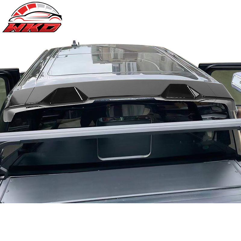 Fits 09-14 Ford F-150 Gloss Black IKON Style Roof Spoiler ABS