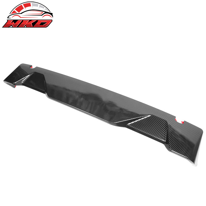 Fits 15-20 Ford F150 All Cab & Bed Size Carbon Fiber Print IKON Roof Spoiler ABS