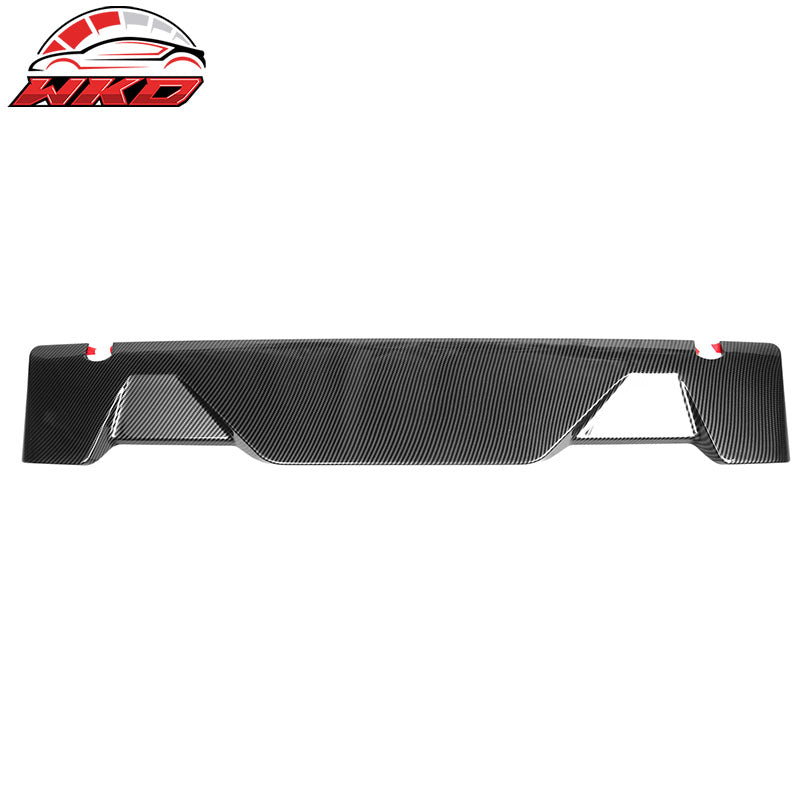 Fits 15-20 Ford F150 All Cab & Bed Size Carbon Fiber Print IKON Roof Spoiler ABS