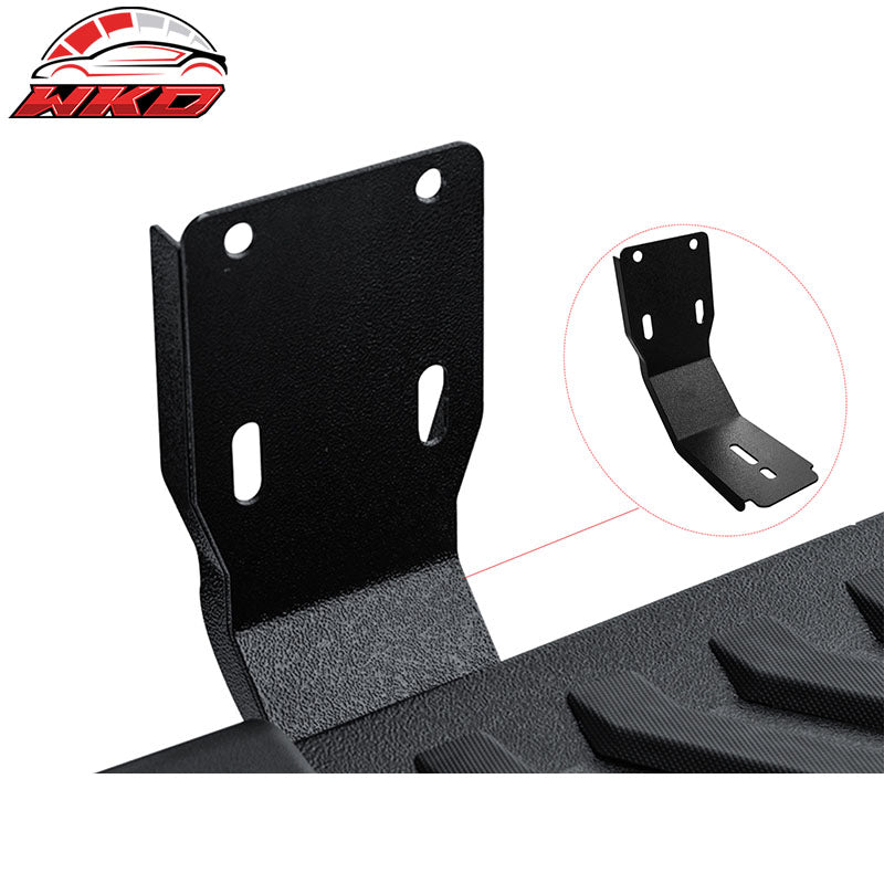 Wholesale 99-16 Ford F250 F350 Super Duty Crew Cab 6" V Running Board Side Bar Black - Wikond Auto
