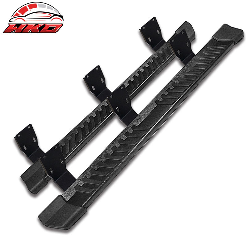 Wholesale 99-16 Ford F250 F350 Super Duty Crew Cab 6" V Running Board Side Bar Black - Wikond Auto