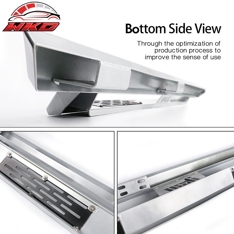 Fits 99-16 Ford F250-F550 Superduty Crew Cab IKON V1 Style Running Boards Silver