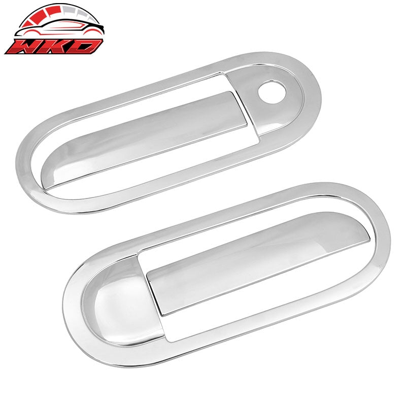 Fits 02-05 Ford Thunderbird Front Rear Door Handle Cover W/ 1-Keyhole Chrome ABS