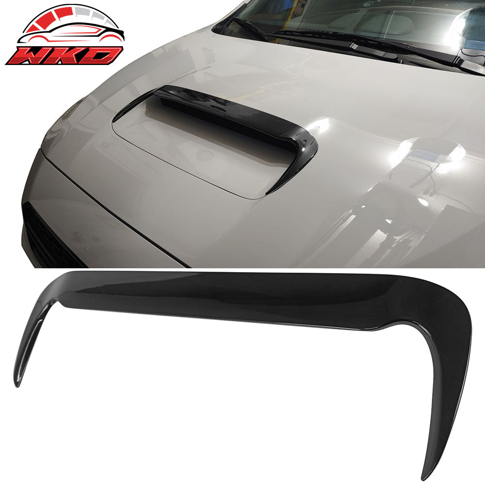 Fits 15-21 Subaru WRX STI D Style Front Air Intake Hood Bonnet Cover Gloss Black
