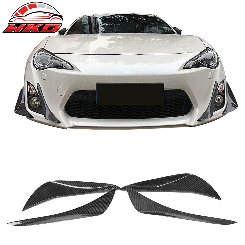 Closeout! Fits 17-20 Subaru BRZ Toyota 86 GT86 Front Bumper Canards Carbon Fiber