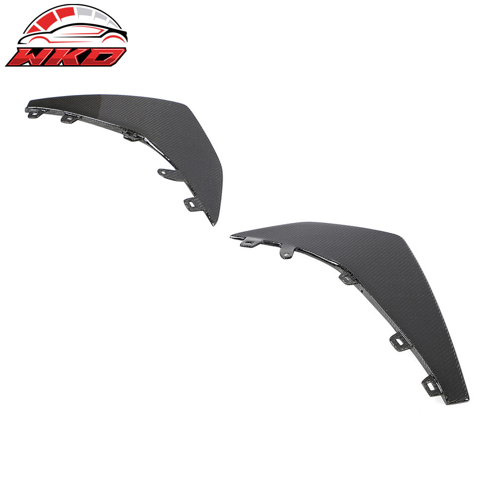 Fits 23-25 Chevrolet Corvette C8 Z06 E-Ray ZR1 Front Bumper Canards Carbon Fiber