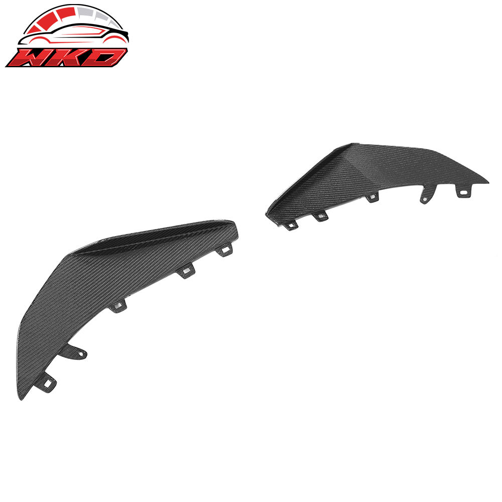 Fits 23-25 Chevrolet Corvette C8 Z06 E-Ray ZR1 Front Bumper Canards Carbon Fiber