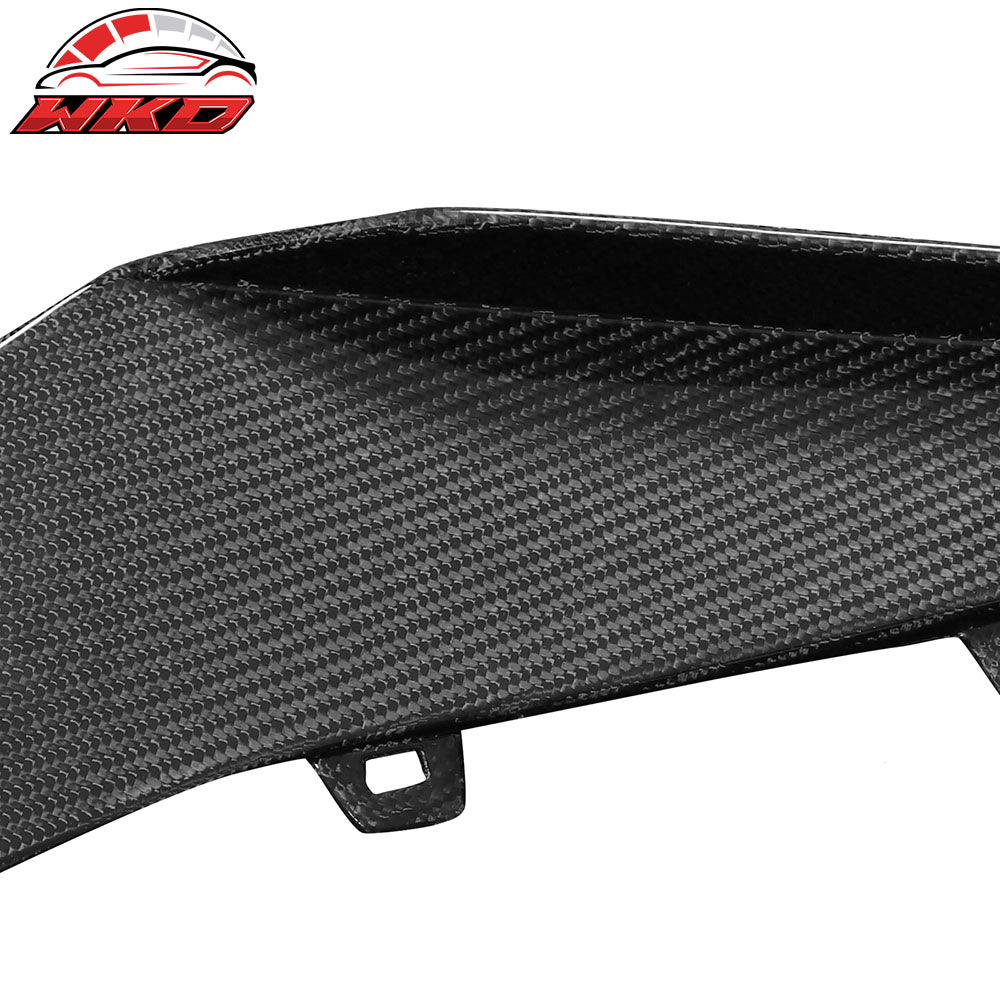 Fits 23-25 Chevrolet Corvette C8 Z06 E-Ray ZR1 Front Bumper Canards Carbon Fiber