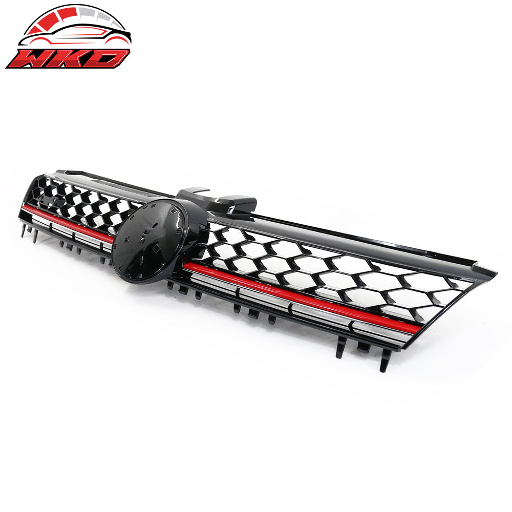 Fits 15-17 Golf 7 MK7 GTI Type Front Bumper Conversion + Grill Logo Badge Base