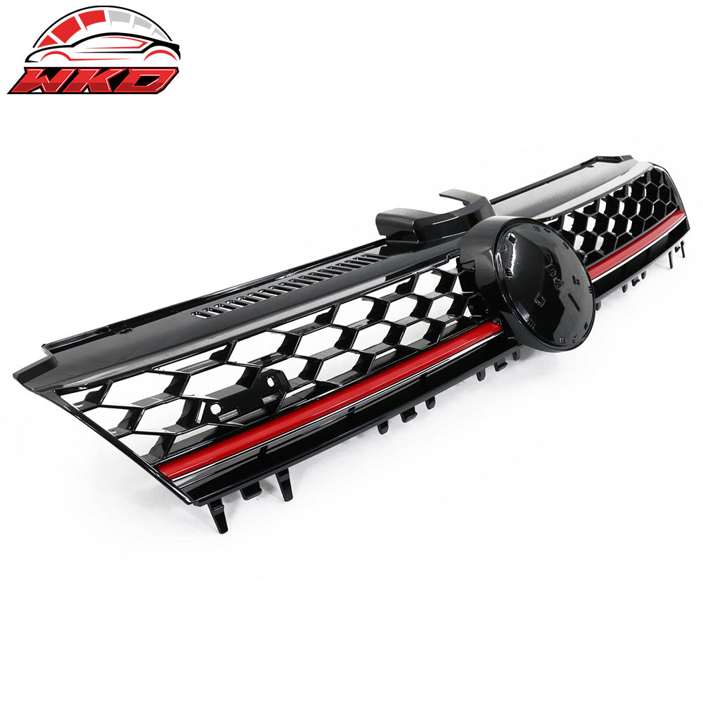 Fits 15-17 Golf 7 MK7 GTI Type Front Bumper Conversion + Grill Logo Badge Base