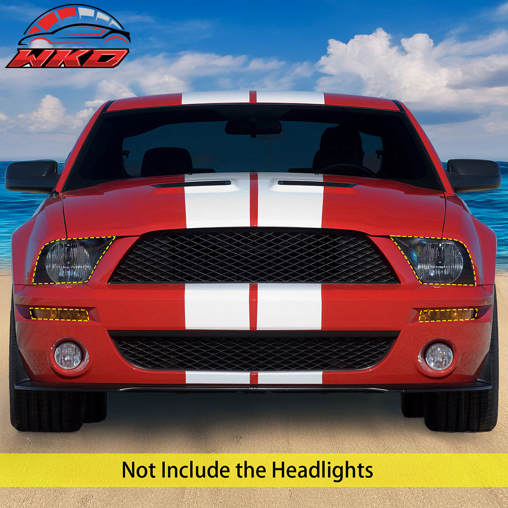 Fits 05-09 Ford Mustang GT V6 Shelby GT500 Front Bumper Conversion W/ Grille