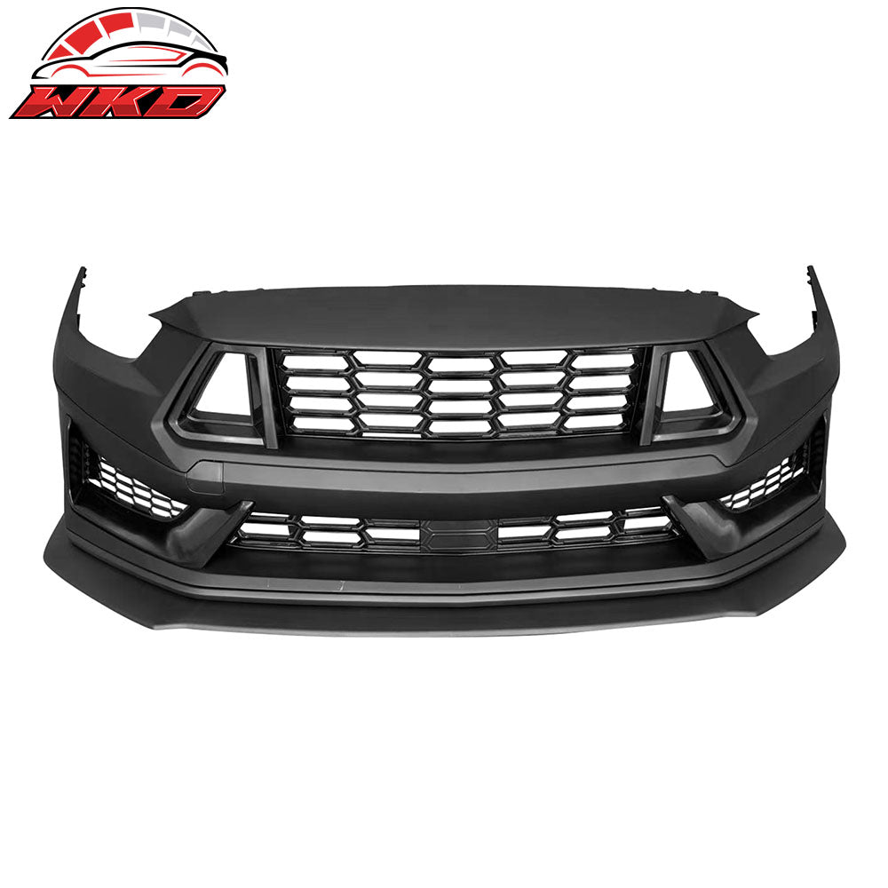 Fits 15-17 Ford Mustang Dark Horse Front Bumper Conversion Switchback Headlight
