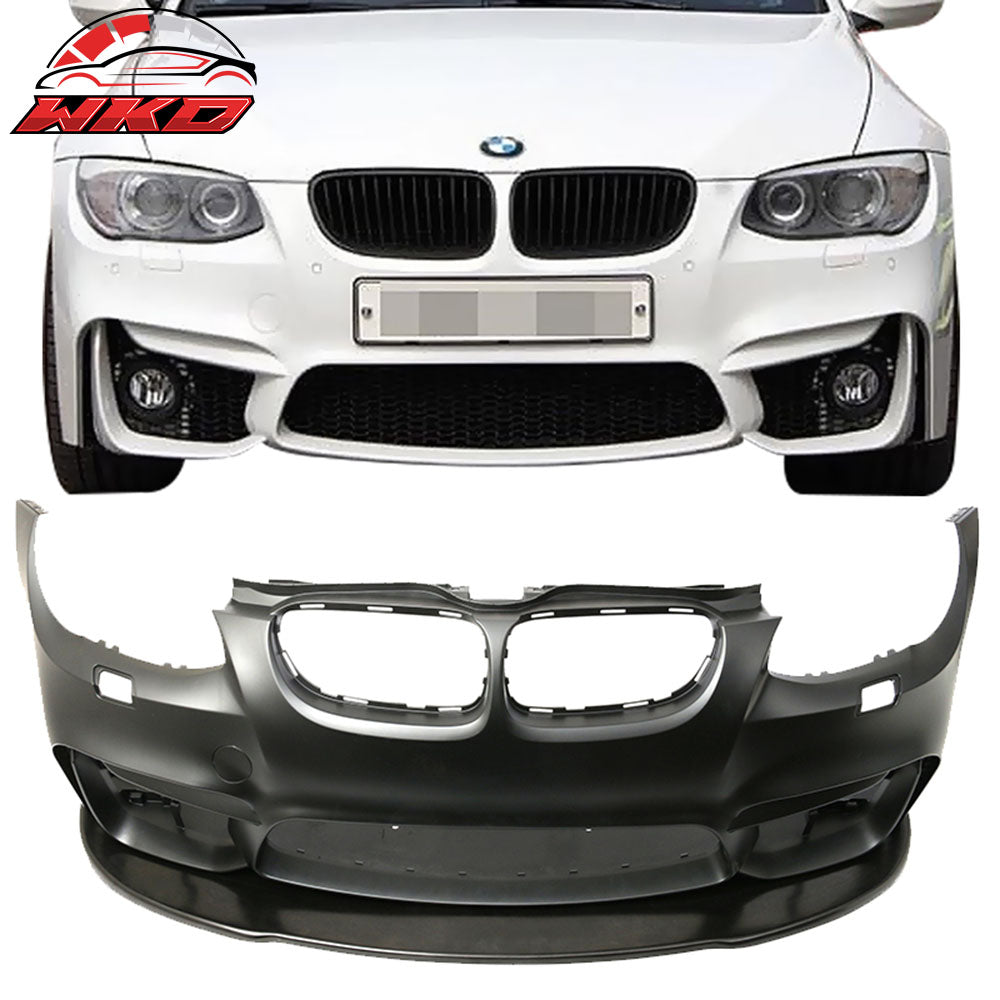 Fits 11-13 E92 E93 LCI 2Dr M4 PP Front Bumper Conversion&V2 Front Lip&Foglight