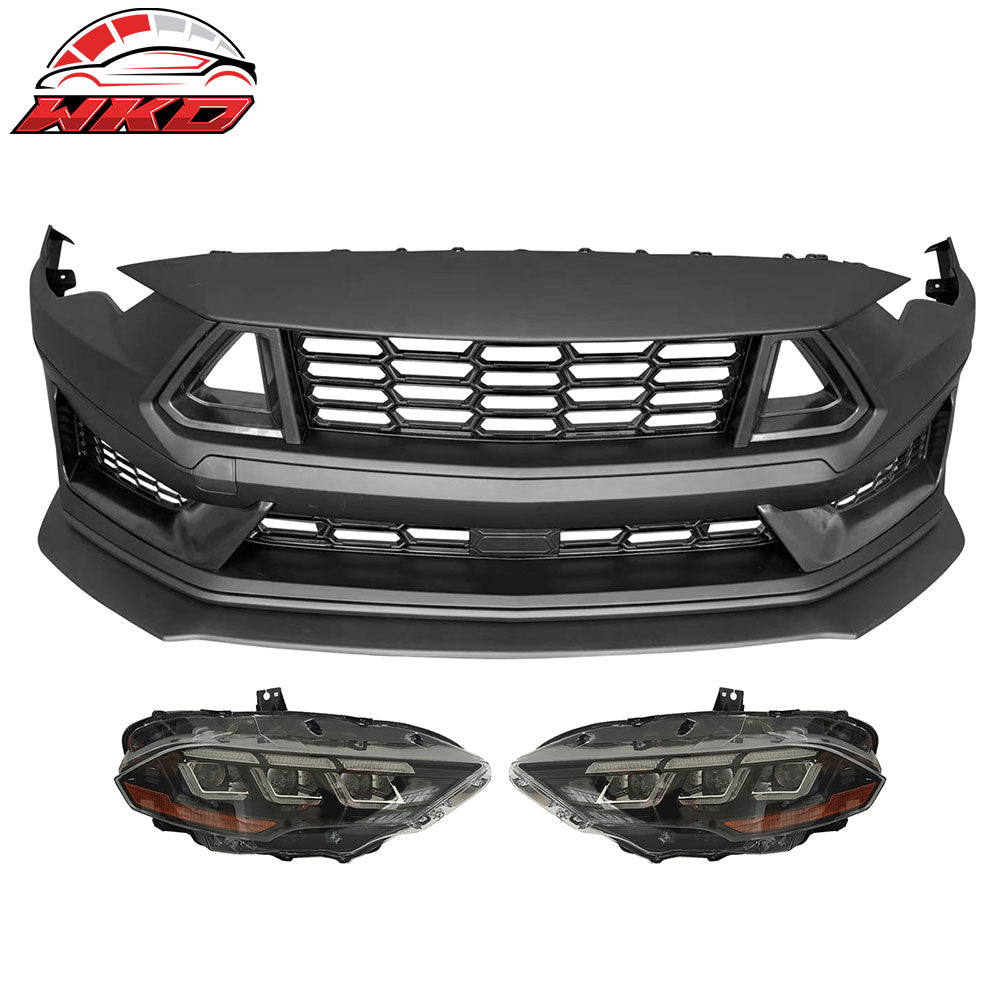 2018-23 Ford Mustang Dark Horse HP Style Front Bumper Conversion LED Headlight | Wholesale