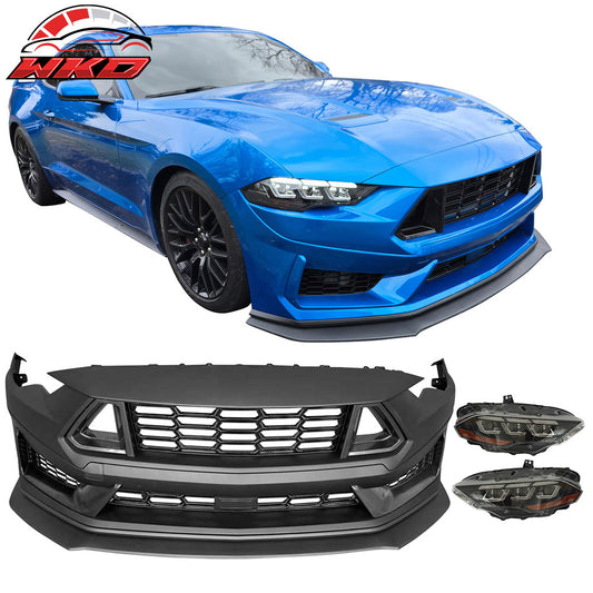 Wholesale 18-23 Ford Mustang Dark Horse HP Style Front Bumper Conversion LED Headlight