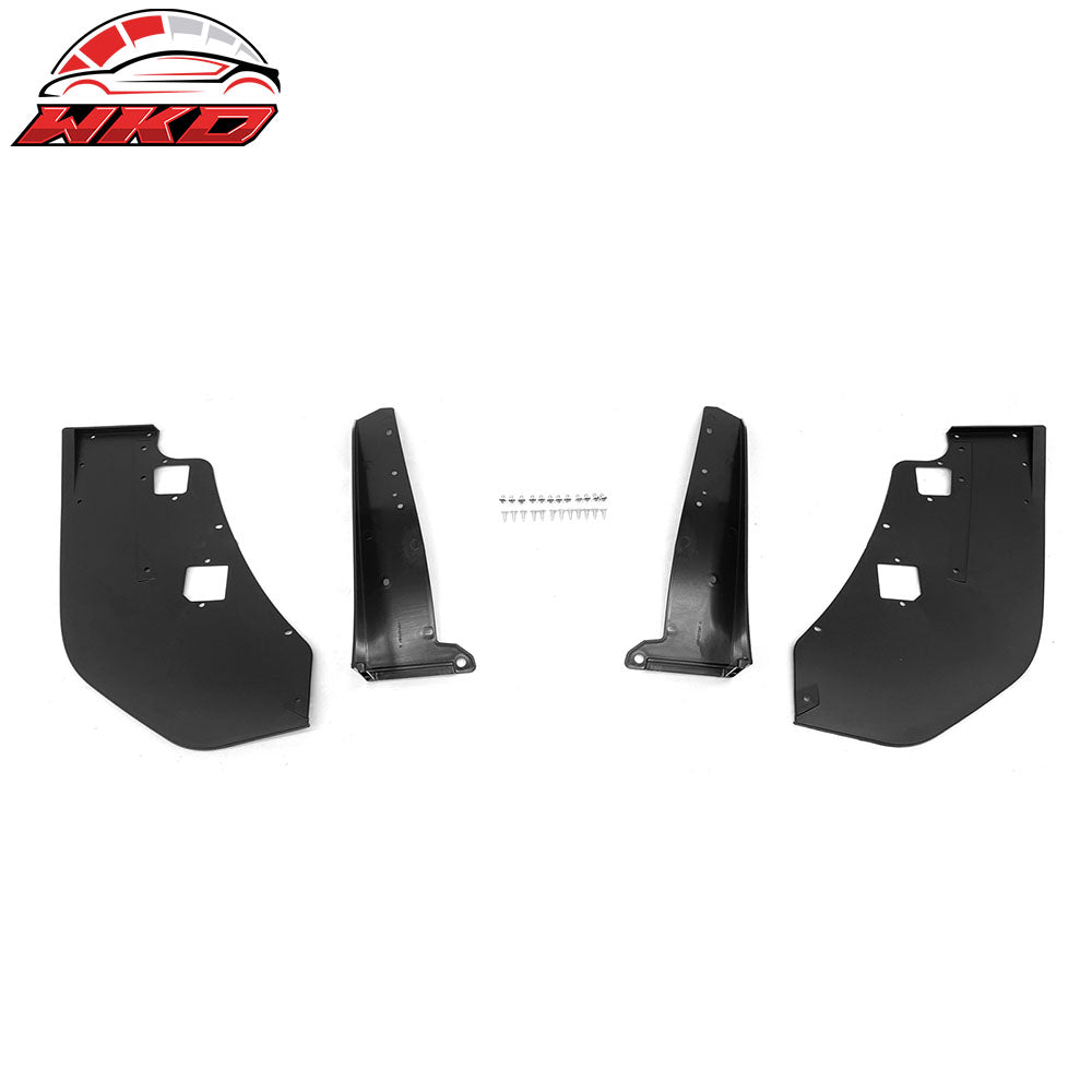 Fits 15-23 Ford Mustang GT500 Style 2PCS Front Bumper Corner Spoiler Winglets PP