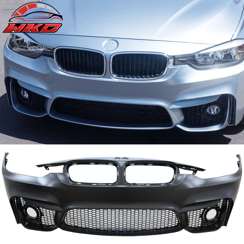 Fits 12-18 BMW F30 3 Series M3 Style Front Bumper Cover Conversion W/Fog Cover