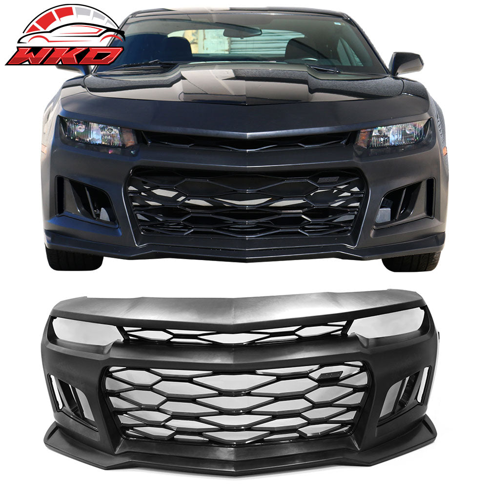 Fit 14-15 Chevy Camaro 5TH to 6TH Gen ZL1 Style PP Front Bumper Cover Conversion