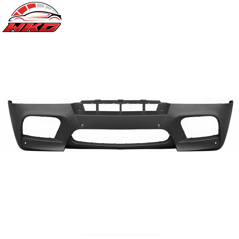 For 08-14 BMW X5 E71 X6M Style PP Front Bumper Cover Conversion + Grilles W/ PDC