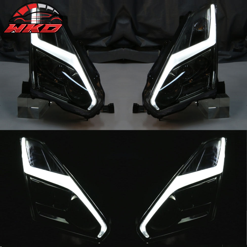 Fits 09-24 Nissan R35 GTR GT-R Front Bumper Cover & Front Hood & 2PCS Headlights