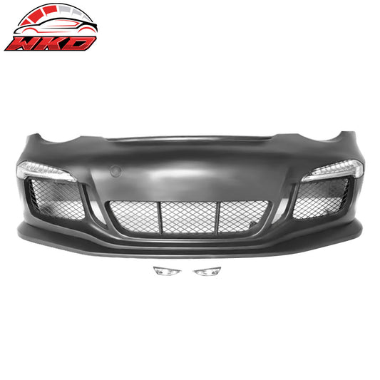 05-12 Porsche Carrera 911 997 to 991 GT3 RS Style Front Bumper Cover w/ DRL | Wholesale