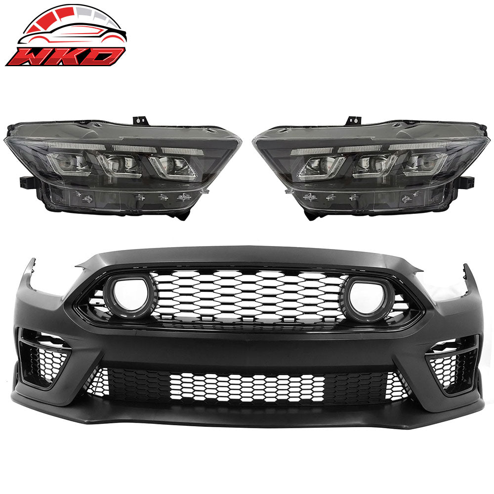 For 15-17 Ford Mustang Mach 1 Style Front Bumper Cover LED Grille 2024 Headlight | Wholesale