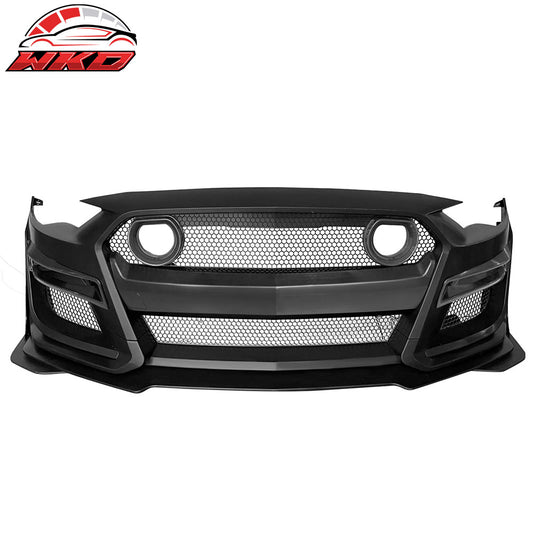 18-23 Ford Mustang GT500 Style Front Bumper Cover Lip LED Grille Conversion | Wholesale