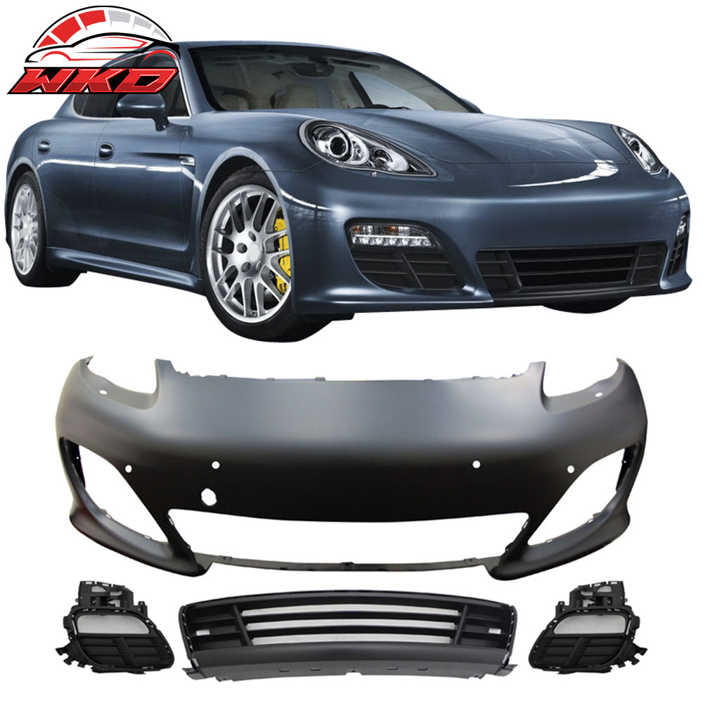 Fits 10-13 4S Style Porsche Panamera Front Bumper Cover PDC Hole