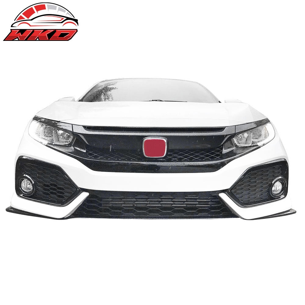Replacement Front Lip for 16-21 Honda Civic Si OE Style Front Bumper Cover - PP