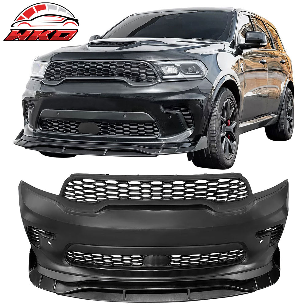Fits 21-25 Dodge Durango Front Bumper Cover 21+ Hellcat Style Conversion w/ Lip