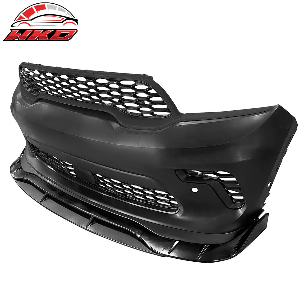 Fits 21-25 Dodge Durango Front Bumper Cover 21+ Hellcat Style Conversion w/ Lip