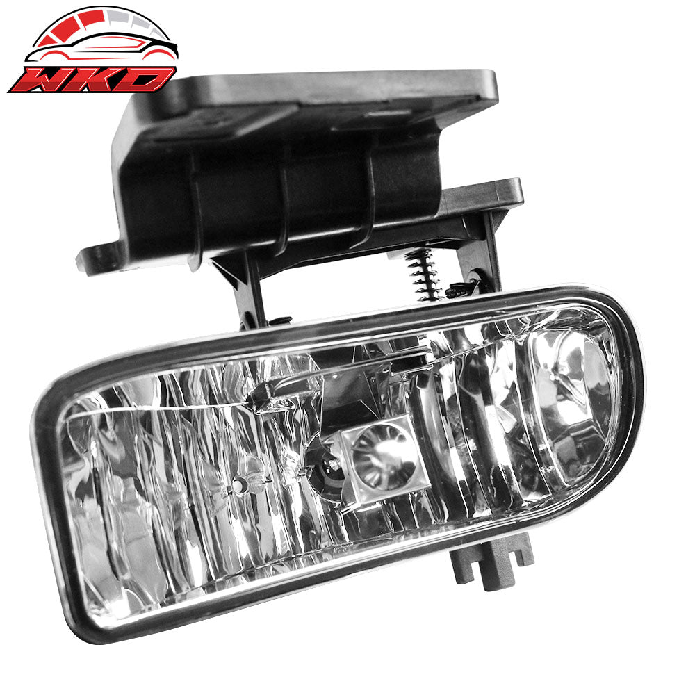 Fit 99-02 Chevy Silverado 00-06 Suburban Tahoe Front Bumper Fog Lights Clear Len