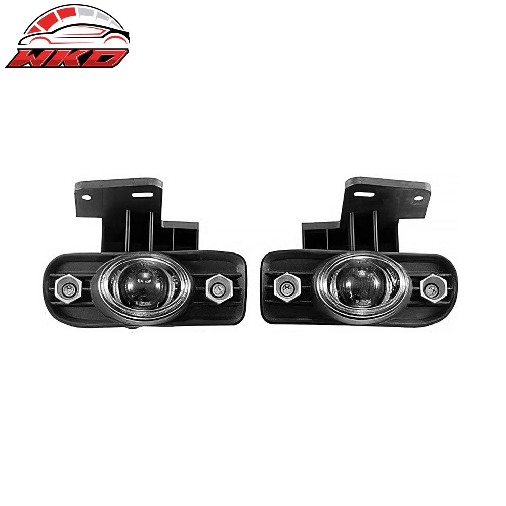 For 99-02 GMC Sierra 00-05 Yukon/ Yukon XL Front Bumper Fog Lights Black Housing | Wholesale Default Title - Wikond Auto