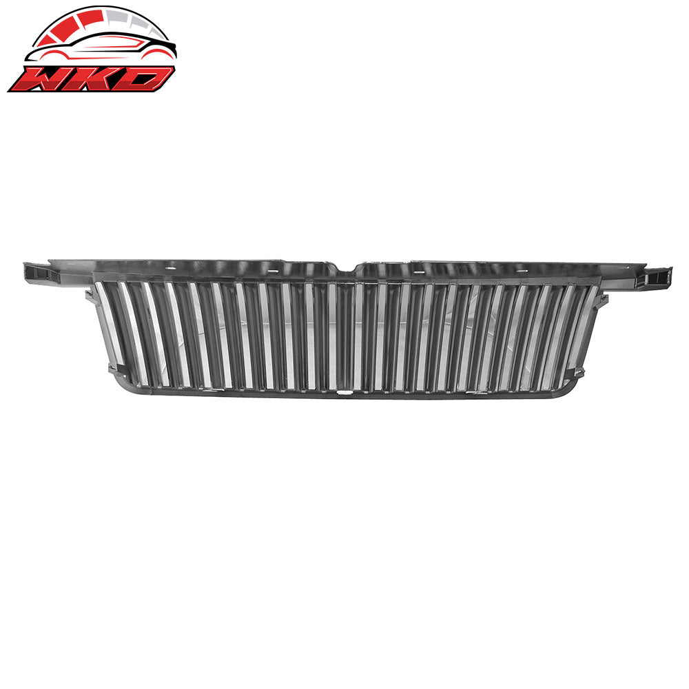 Fit 06-10 Ford Explorer Vertical Style Chrome Front Bumper Grille