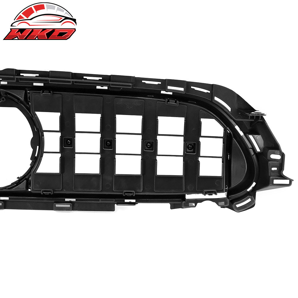 Fits 21-23 Benz W213 E Class AMG GT Style Gloss Black Front Bumper Hood Grille