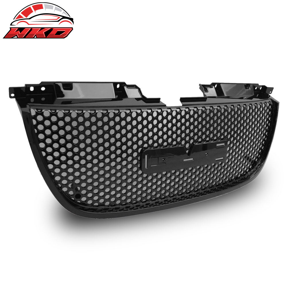 Fits 07-14 GMC Yukon/XL 1500 Denali Unpainted Front Bumper Hood Grill Grille ABS