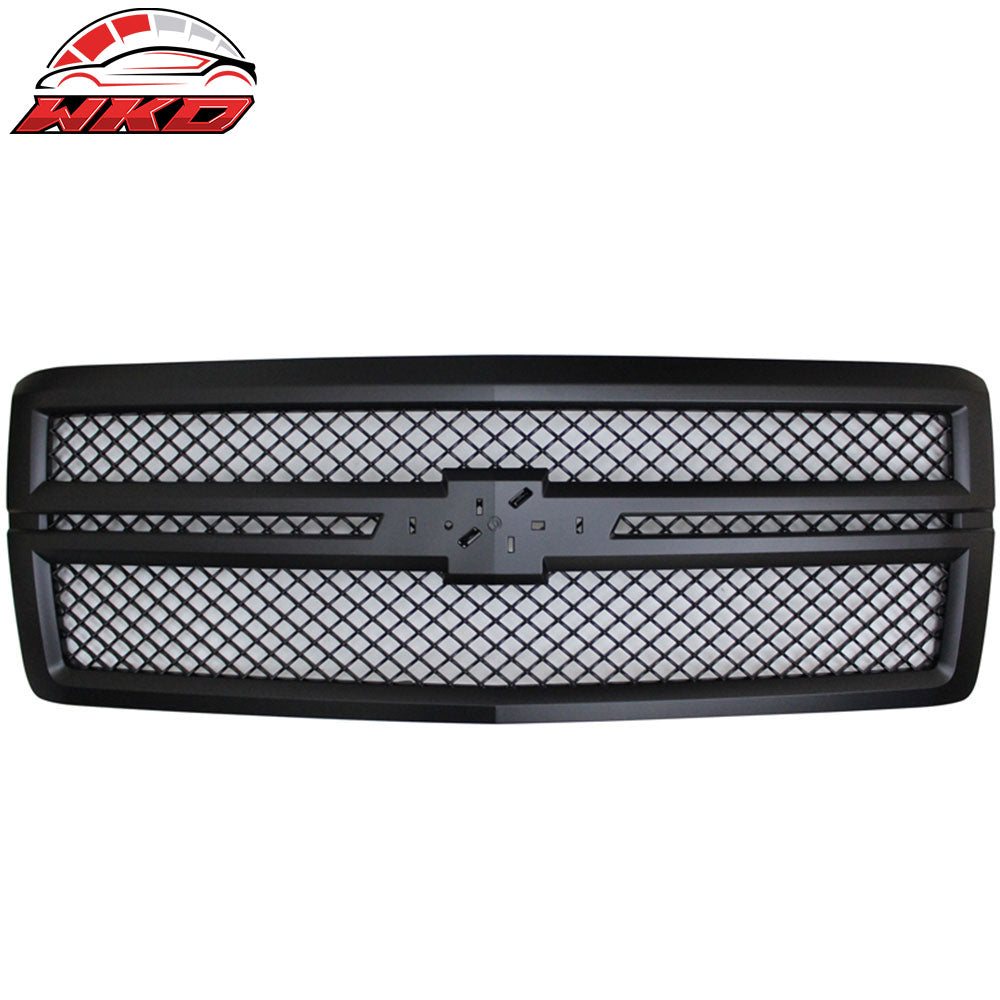 14-15 Chevrolet Silverado 1500 B Style Front Bumper Hood Grille Grill ABS | Wholesale