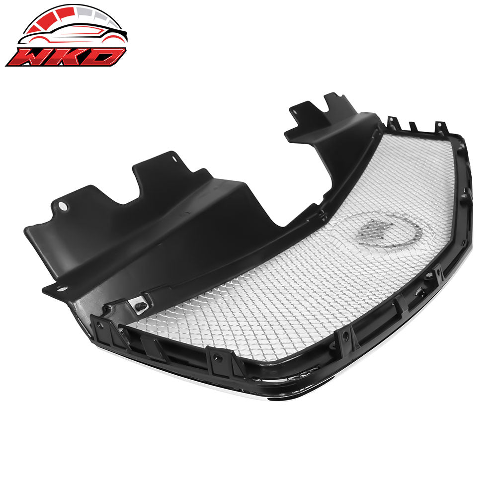 Fits 03-07 Cadillac CTS Mesh Style Front Bumper Hood Grille Cover Grill ABS