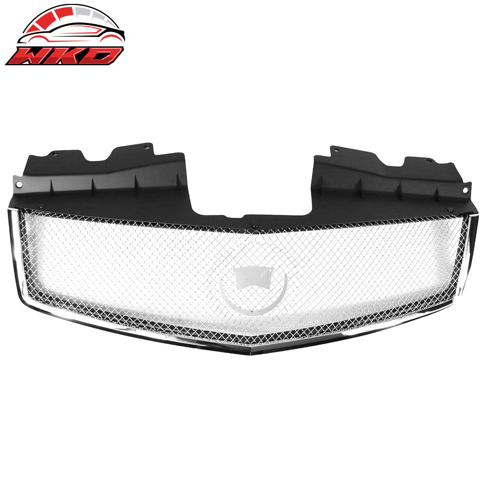 Fits 03-07 Cadillac CTS Mesh Style Front Bumper Hood Grille Cover Grill ABS