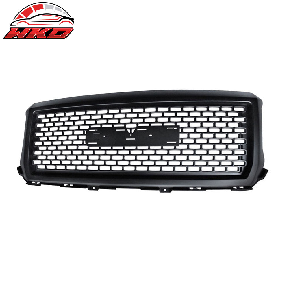 14-15 GMC Sierra 1500 Denali Style Black Front Bumper Hood Mesh Grille ABS | Wholesale