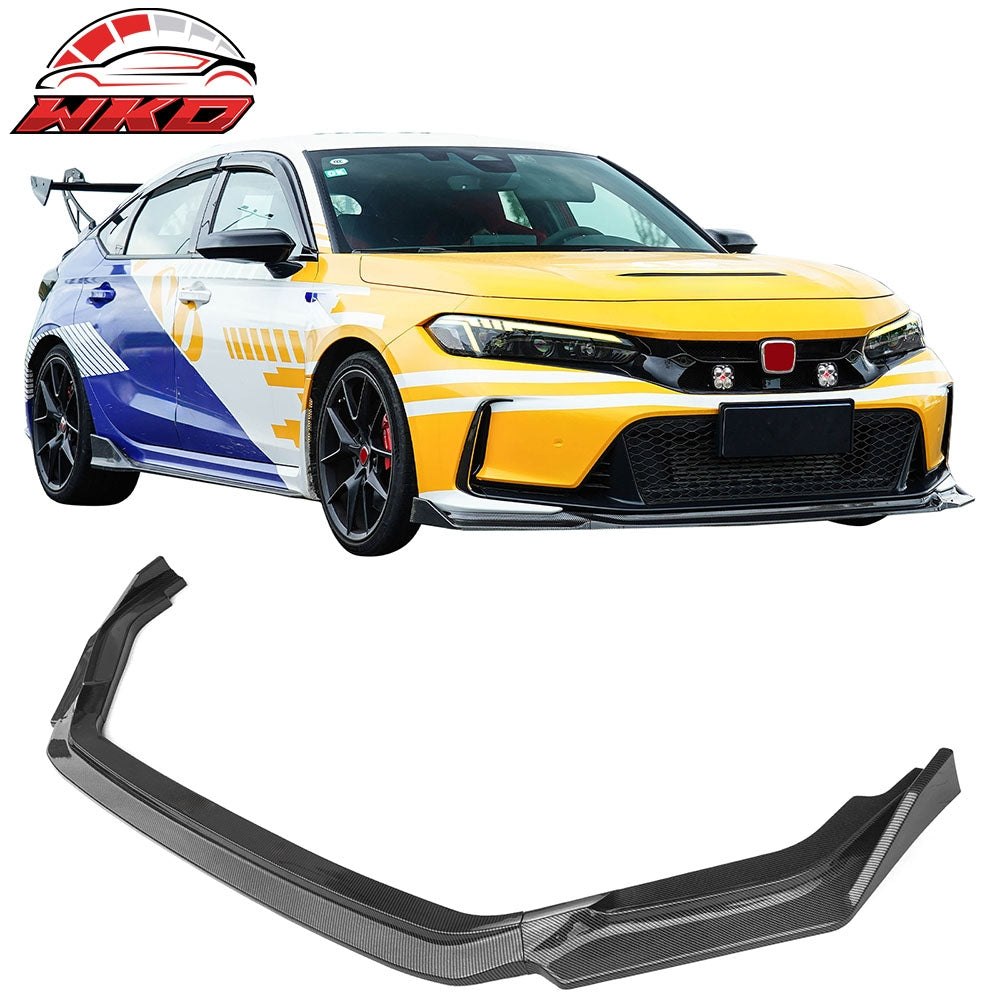 23-26 Civic FL5 Type R Hatchback AK PP Front Bumper Lip Carbon Fiber Print | Wholesale