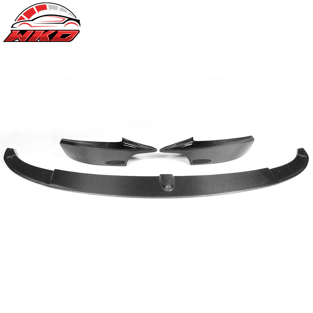 Fits 14-18 BMW F34 3 Series GT M Sport 3PCS Front Bumper Lip Carbon Fiber CF