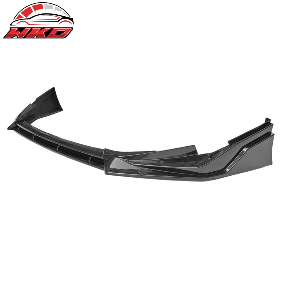 Fits 25-26 Toyota Camry SE XSE IKON Front Bumper Lip Chin Spoiler PP Gloss Black