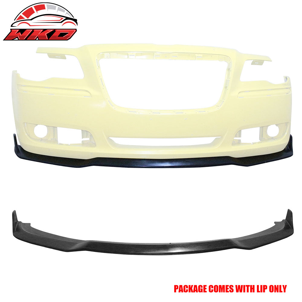 Fits 11-14 Chrysler 300 IKON S Style Front Bumper Lip Chin Spoiler Splitter PU